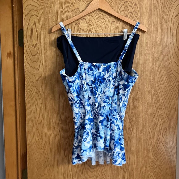 👙 G.I.L.I. Swim Peplum Tankini with High Waisted Bottoms - Size 16 - Picture 2 of 10